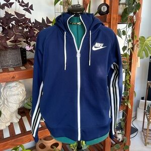 Blue and White Nike Jacket